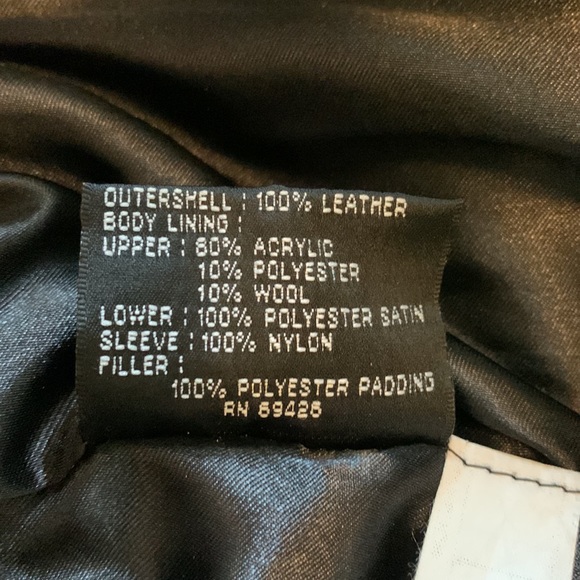 Vintage Wilson Men’s Black 100% Leather Coat - extra large size - Picture 8 of 11